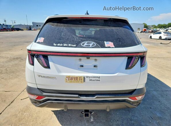 5NMJC3AE8NH050532 2022 HYUNDAI TUCSON White უკანა ხედი