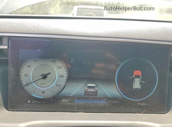 5NMJC3AEXNH012378 2022 HYUNDAI TUCSON Зеленый Вид щитка приборов
