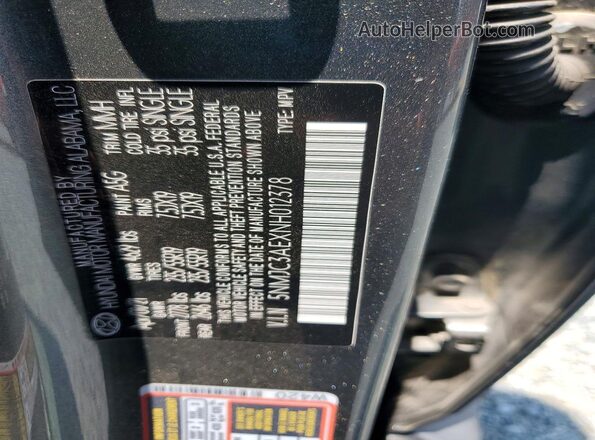 5NMJC3AEXNH012378 2022 HYUNDAI TUCSON Зеленый Вид наклейки с VIN-кодом