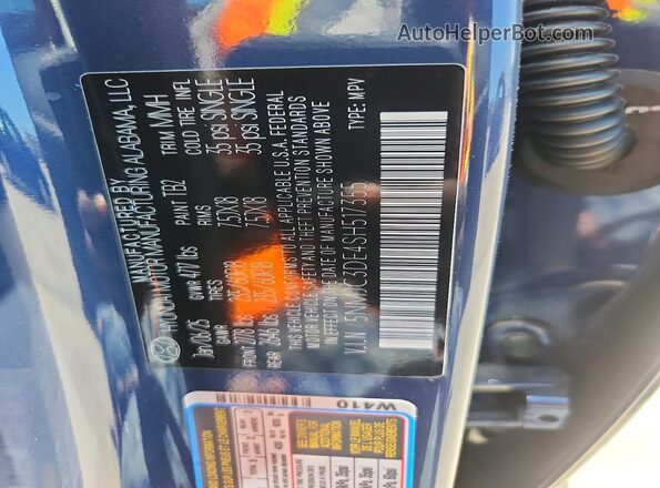 5NMJC3DE4SH517355 2025 HYUNDAI TUCSON Blue Widok naklejki z numerem VIN