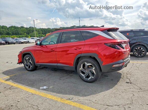 5NMJCCAE0NH010137 2022 HYUNDAI TUCSON Red Հետևի ձախ