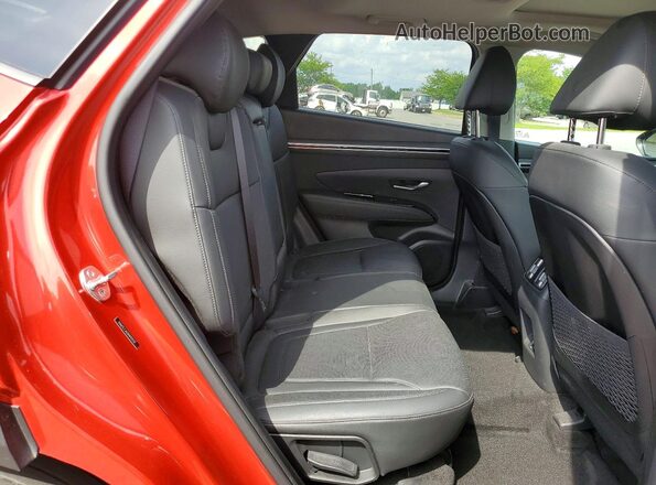 5NMJCCAE0NH010137 2022 HYUNDAI TUCSON Red Սալոնի հետևի տեսք