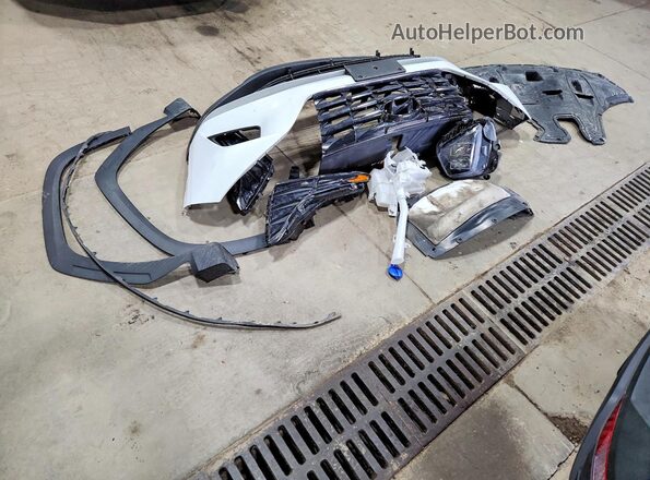 5NMJCCAE0NH013572 2022 HYUNDAI TUCSON White VIN კოდის სტიკერის ხედი