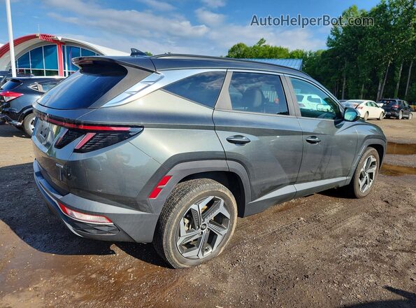 5NMJCCAE0NH043039 2022 HYUNDAI TUCSON Gray Trasero derecho
