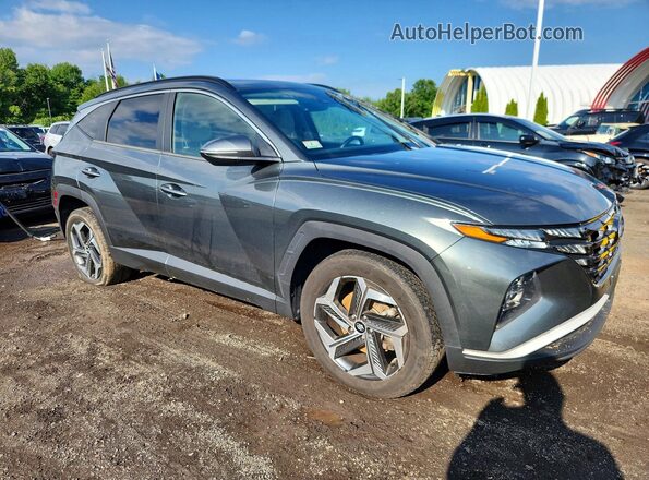 5NMJCCAE0NH043039 2022 HYUNDAI TUCSON Gray Delantero derecho