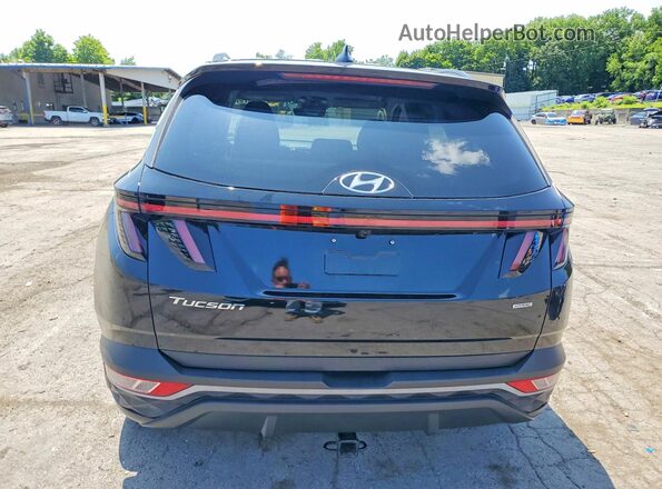 5NMJCCAE1NH144641 2022 HYUNDAI TUCSON Black Հետևի տեսք