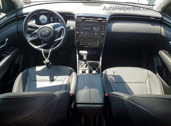 5NMJCCAE1NH144641 2022 HYUNDAI TUCSON Black Առջևի վահանակի տեսք
