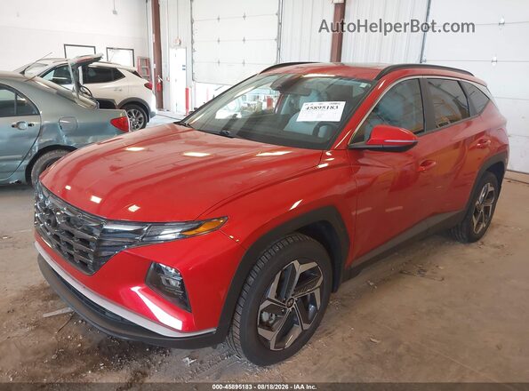 5NMJCCAE7NH149410 2022 HYUNDAI TUCSON Red Vista tres cuartos delantera izquierda