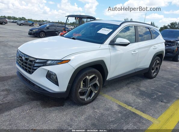 5NMJCCAE9NH073480 2022 HYUNDAI TUCSON White Առջևի ձախ երեք քառորդ տեսարան