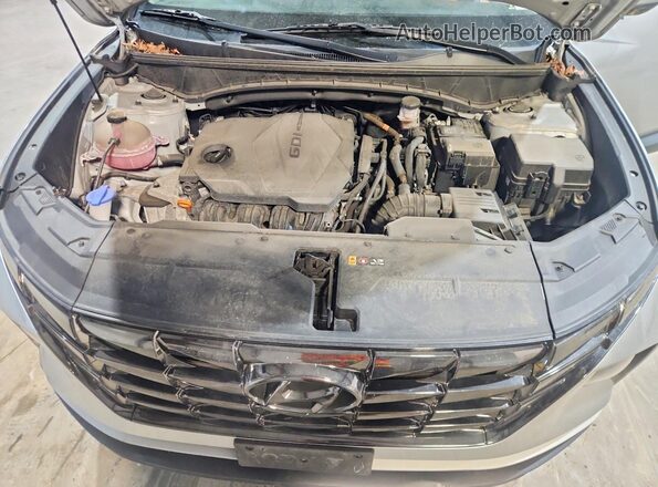 5NMJCCAEXNH030962 2022 HYUNDAI TUCSON Gray Engine compartment view