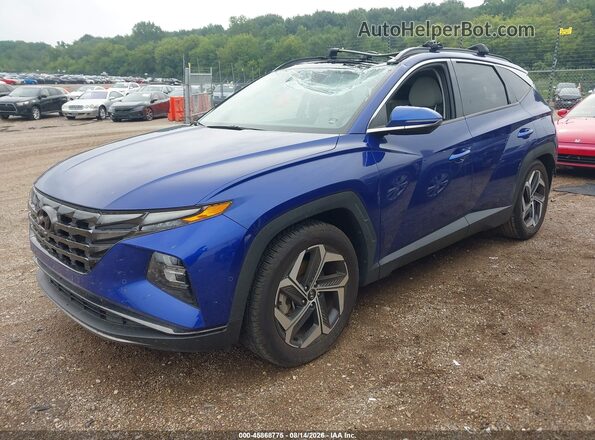 5NMJE3AE3NH046835 2022 HYUNDAI TUCSON Blue Vista tres cuartos delantera izquierda