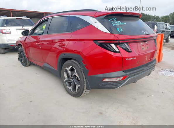 5NMJE3AE3NH053977 2022 HYUNDAI TUCSON Red Trasero izquierdo