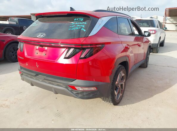5NMJE3AE3NH053977 2022 HYUNDAI TUCSON Red Trasero derecho