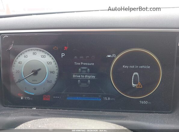 5NMJE3AE4NH108937 2022 HYUNDAI TUCSON White უკანა სავარძლების ხედი
