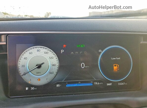 5NMJE3AE4NH144059 2022 HYUNDAI TUCSON Black Instrument cluster view