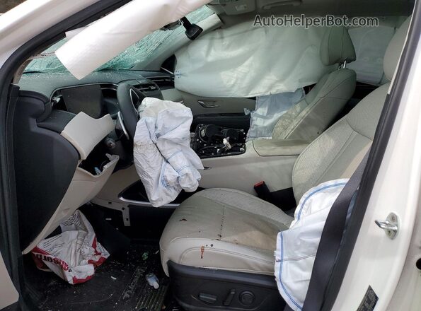 5NMJE3AE5PH189529 2023 HYUNDAI TUCSON White Вид салону спереду