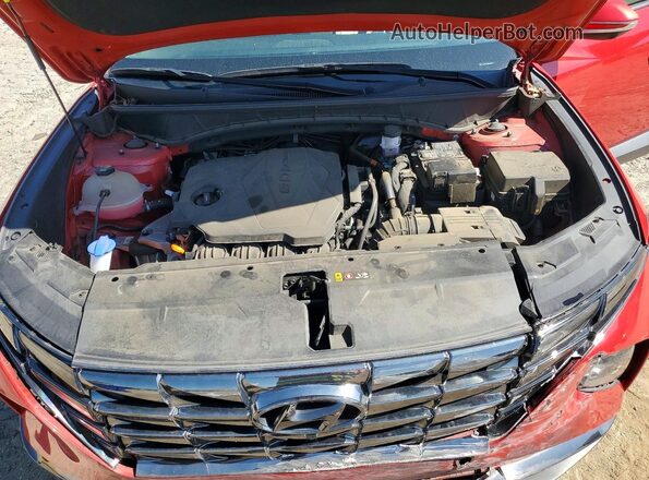 5NMJE3AE7NH148199 2022 HYUNDAI TUCSON Красный Вид подкапотного пространства