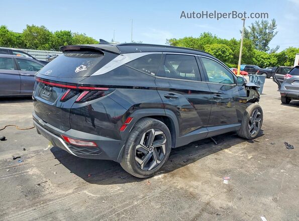 5NMJE3AEXNH045939 2022 HYUNDAI TUCSON Черный Задняя правая четверть