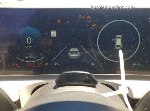 5NMJE3DEXSH579031 2025 HYUNDAI TUCSON Black Instrument cluster view