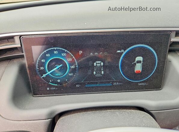 5NMJECAE0NH057856 2022 HYUNDAI TUCSON Black ხელსაწყოთა პანელის ხედი
