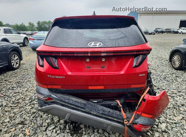 5NMJECAE1NH008732 2022 HYUNDAI TUCSON Красный Вид сзади