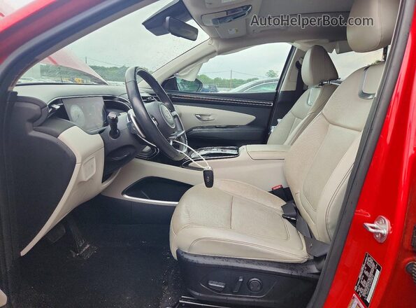 5NMJECAE1NH008732 2022 HYUNDAI TUCSON Красный Вид салона спереди