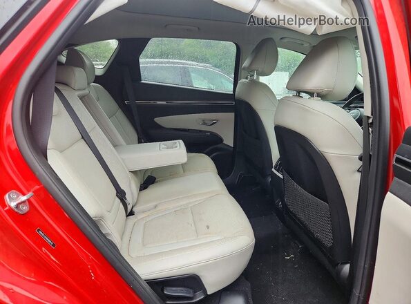 5NMJECAE1NH008732 2022 HYUNDAI TUCSON Красный Вид задних сидений