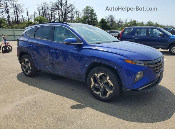5NMJECAE1NH020587 2022 HYUNDAI TUCSON Blue Przód prawy
