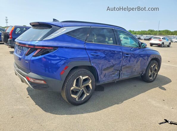 5NMJECAE1NH020587 2022 HYUNDAI TUCSON Blue Tył prawy