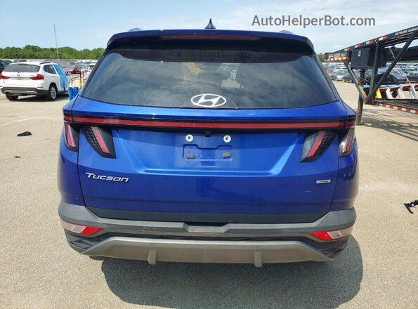5NMJECAE1NH020587 2022 HYUNDAI TUCSON Blue Widok z tyłu