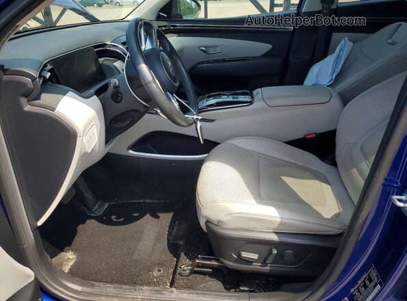 5NMJECAE1NH020587 2022 HYUNDAI TUCSON Blue Widok wnętrza z przodu