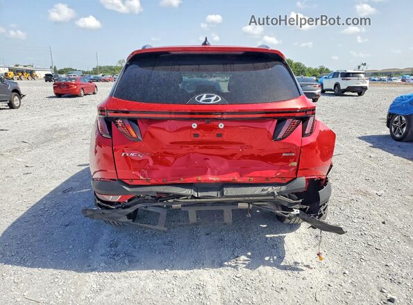 5NMJECAE1PH247961 2023 HYUNDAI TUCSON Red Հետևի տեսք