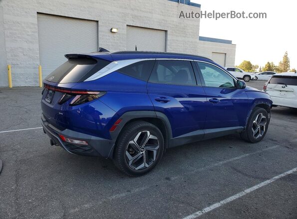 5NMJECAE2NH111058 2022 HYUNDAI TUCSON Blue Tył prawy