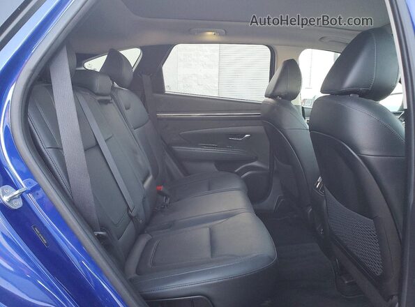 5NMJECAE2NH111058 2022 HYUNDAI TUCSON Blue Widok wnętrza z tyłu