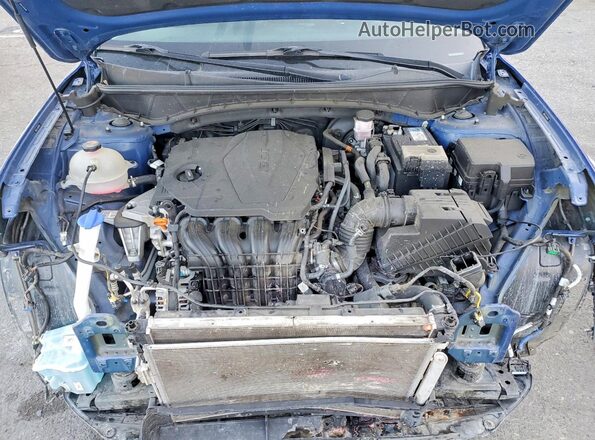 5NMJECAE2NH111058 2022 HYUNDAI TUCSON Blue Widok komory silnika