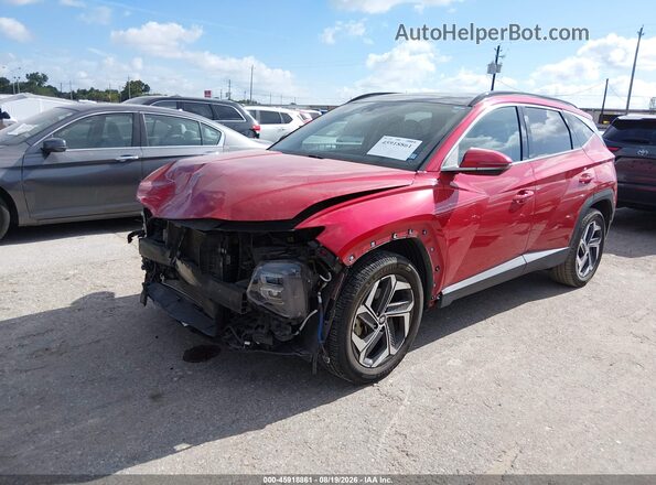 5NMJECAE5NH109028 2022 HYUNDAI TUCSON Red Vista tres cuartos delantera izquierda
