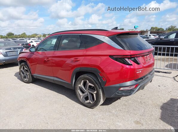 5NMJECAE5NH109028 2022 HYUNDAI TUCSON Red Trasero izquierdo