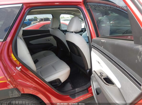 5NMJECAE5NH109028 2022 HYUNDAI TUCSON Red Vista de la etiqueta del VIN