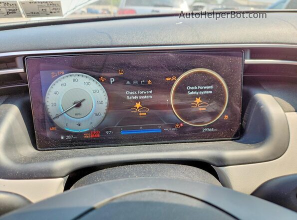 5NMJECAE6NH069526 2022 HYUNDAI TUCSON White Instrument cluster view