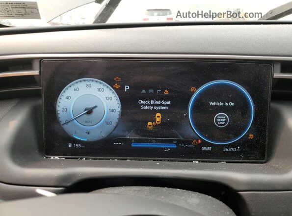 5NMJECAE6NH154379 2022 HYUNDAI TUCSON Gray Widok zestawu wskaźników