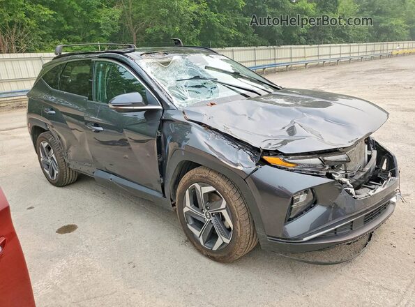5NMJECAE6NH154379 2022 HYUNDAI TUCSON Gray Przód prawy