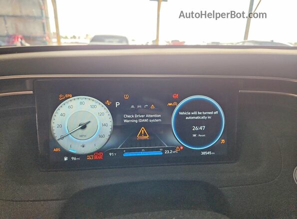 5NMJECAE8PH214228 2023 HYUNDAI TUCSON Blue Vista del cuadro de instrumentos