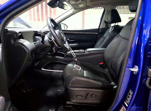 5NMJECAE9NH042191 2022 HYUNDAI TUCSON Blue Front interior view