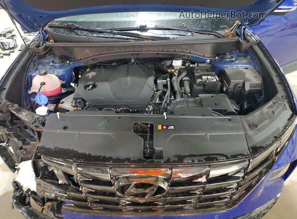 5NMJECAE9NH042191 2022 HYUNDAI TUCSON Blue Engine compartment view