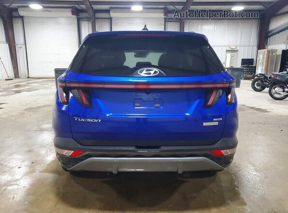 5NMJECAE9NH042191 2022 HYUNDAI TUCSON Blue Rear view