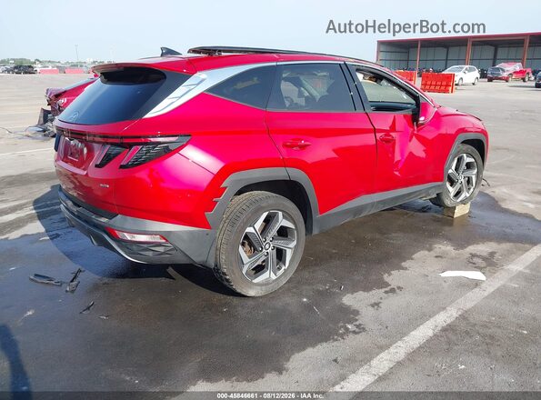 5NMJECAE9NH111350 2022 HYUNDAI TUCSON Red უკანა მარჯვენა