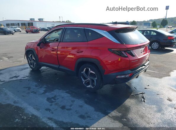 5NMJECAE9NH111350 2022 HYUNDAI TUCSON Red უკანა მარცხენა