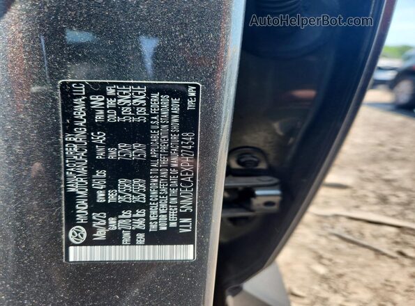 5NMJECAEXPH274348 2023 HYUNDAI TUCSON Gray Вид наклейки з VIN-кодом