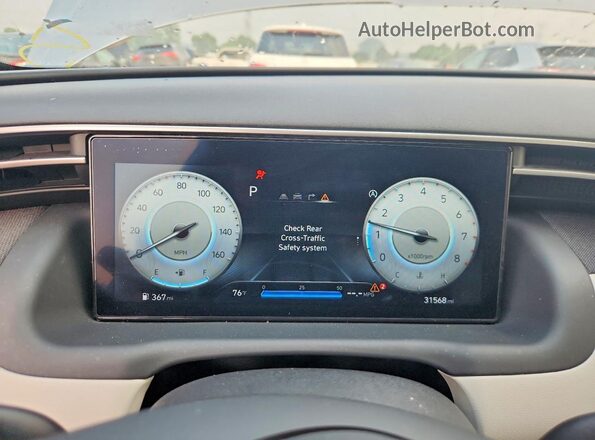 5NMJECDE2RH312606 2024 HYUNDAI TUCSON Silver ხელსაწყოთა პანელის ხედი