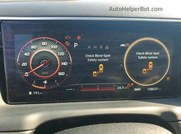 5NMJF3AE0NH036079 2022 HYUNDAI TUCSON Black Vista del cuadro de instrumentos